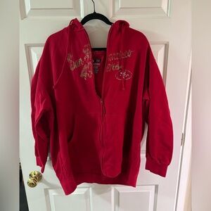 Vintage looking 49’ers zip up